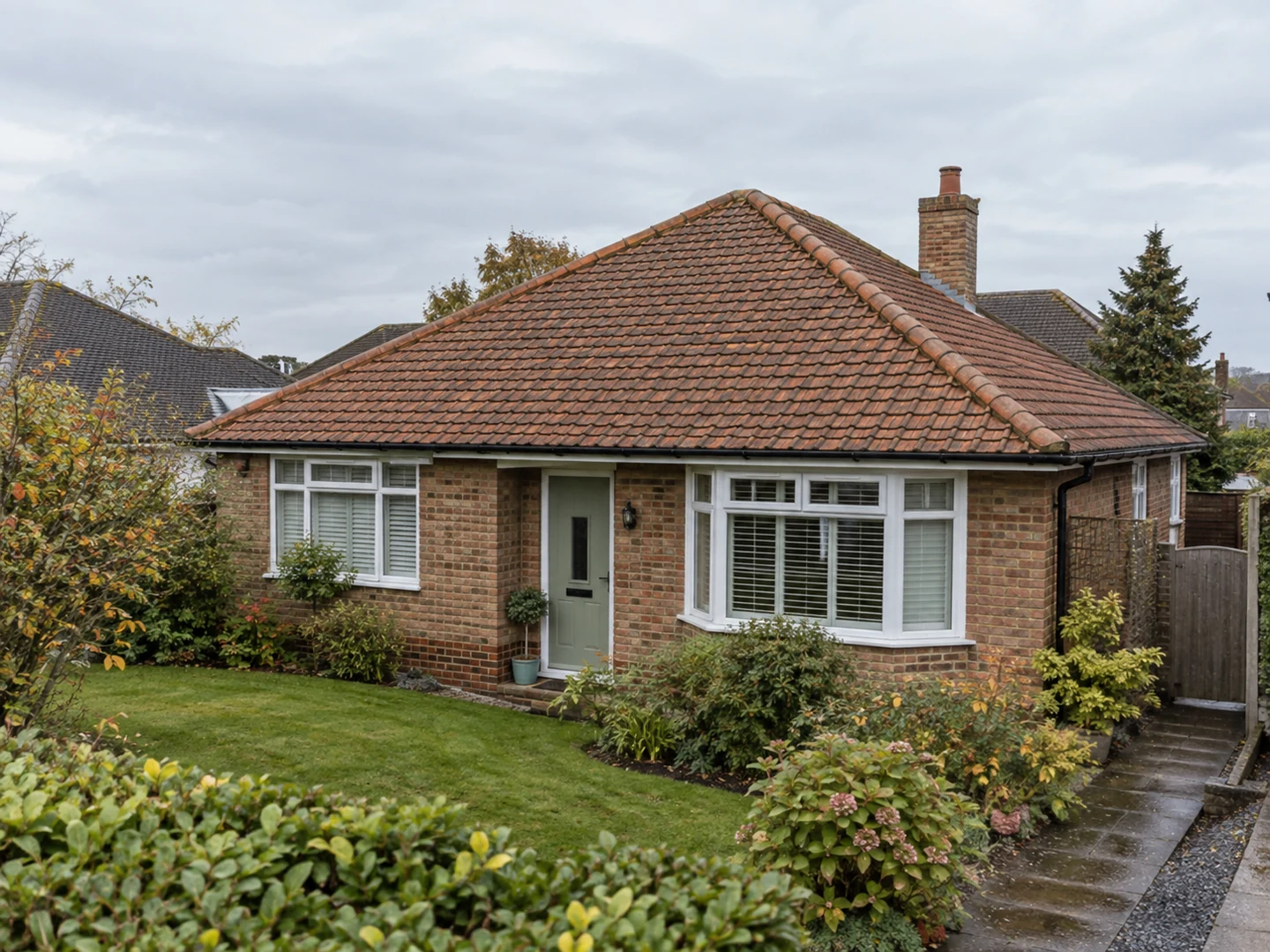 Illustrative example of roof cleaning